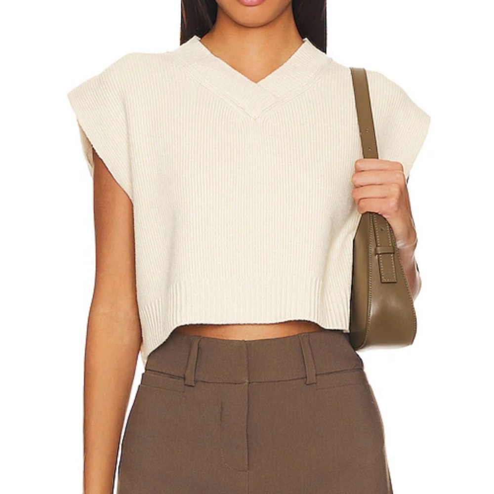 Free People Easy Street Vest in Cream - Size XS - Picture 1 of 16
